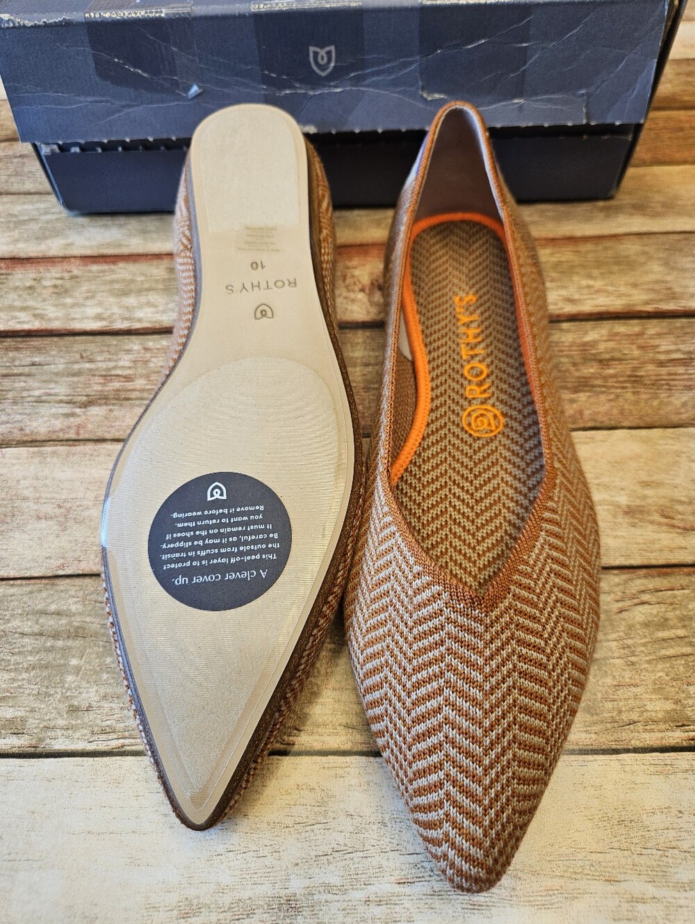 Rothy's The Point ballet flats (Retired and Rare color) - Picture 6 of 9